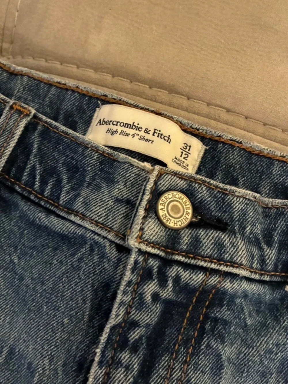 Abercrombie & Fitch Blue Denim Shorts